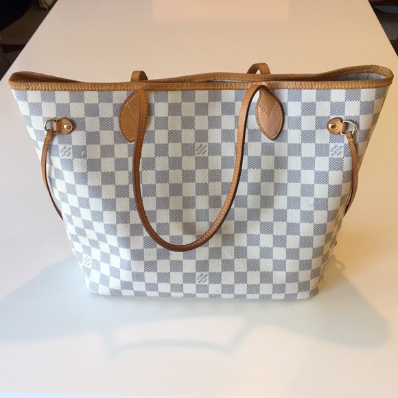 Louis Vuitton Handbags - Authentic Louis Vuitton Neverfull Damier Azur Tote